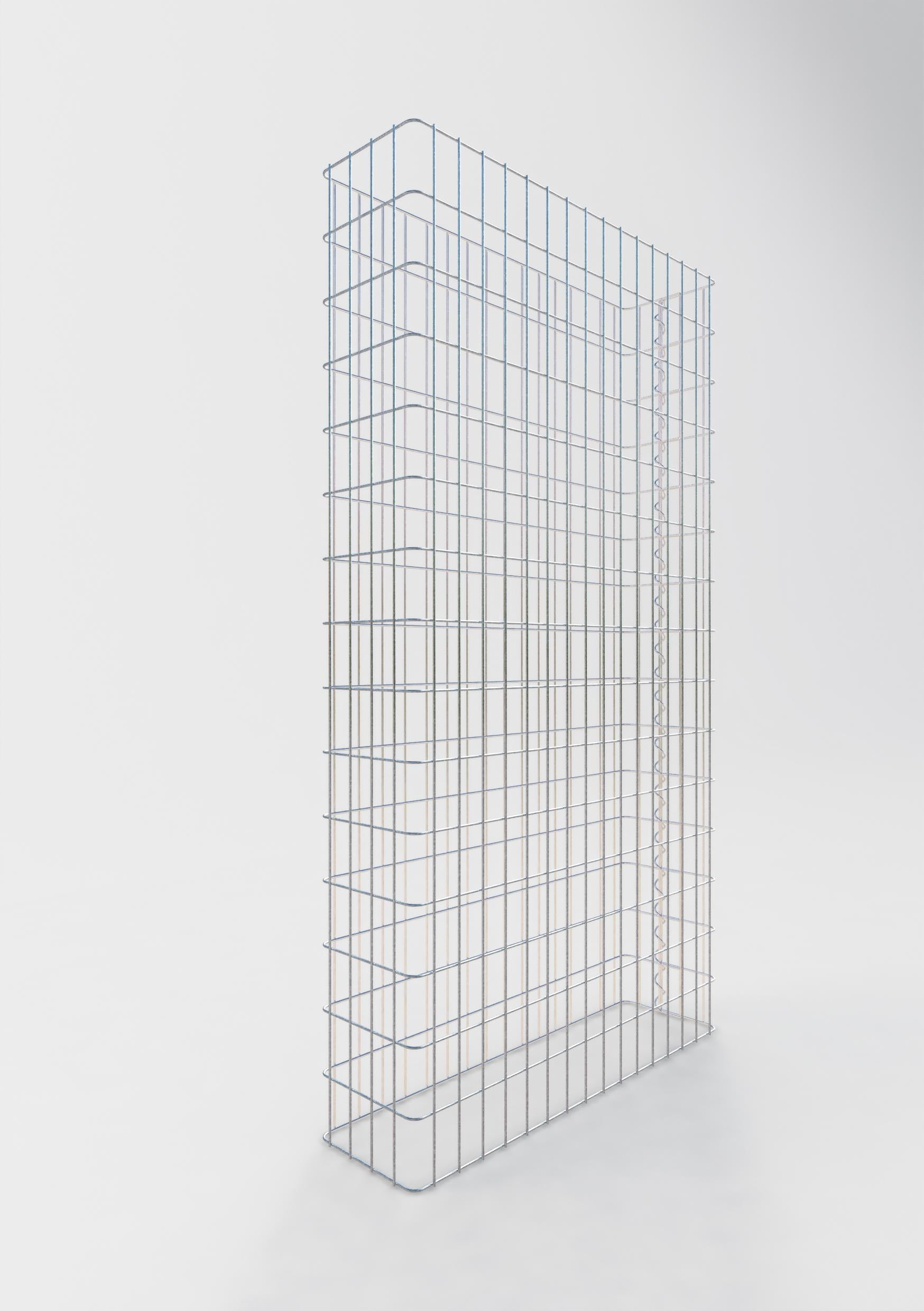 Schanskorfomheining lengte 82 cm, hoogte 160 cm, diepte 22 cm, maaswijdte 5 x 10 cm