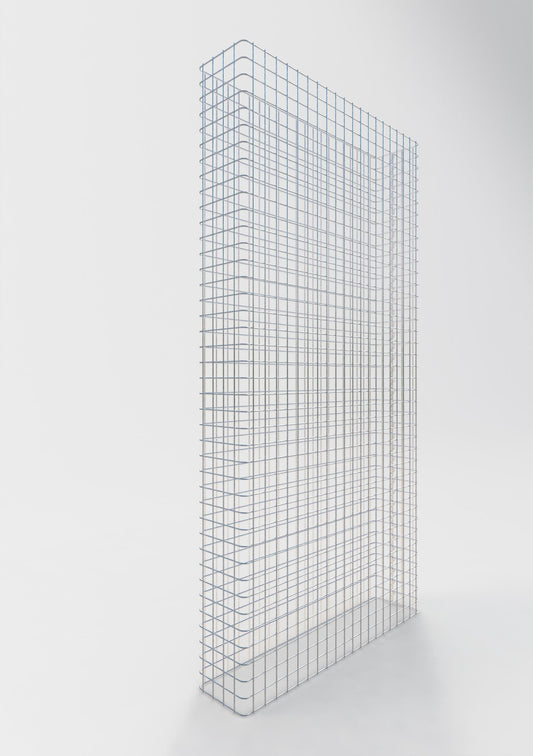 Clôture en gabion Longueur 102 cm, hauteur 160 cm, profondeur 22 cm, mailles 5 x 5 cm