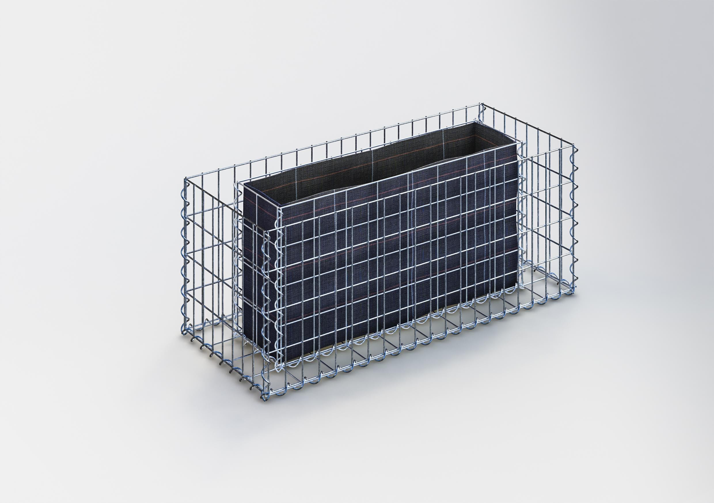 Højbed firkantet 100 cm x 40 cm x 40 cm (L x H x D), maskestørrelse 5 x 10 cm, vægtykkelse 10 cm