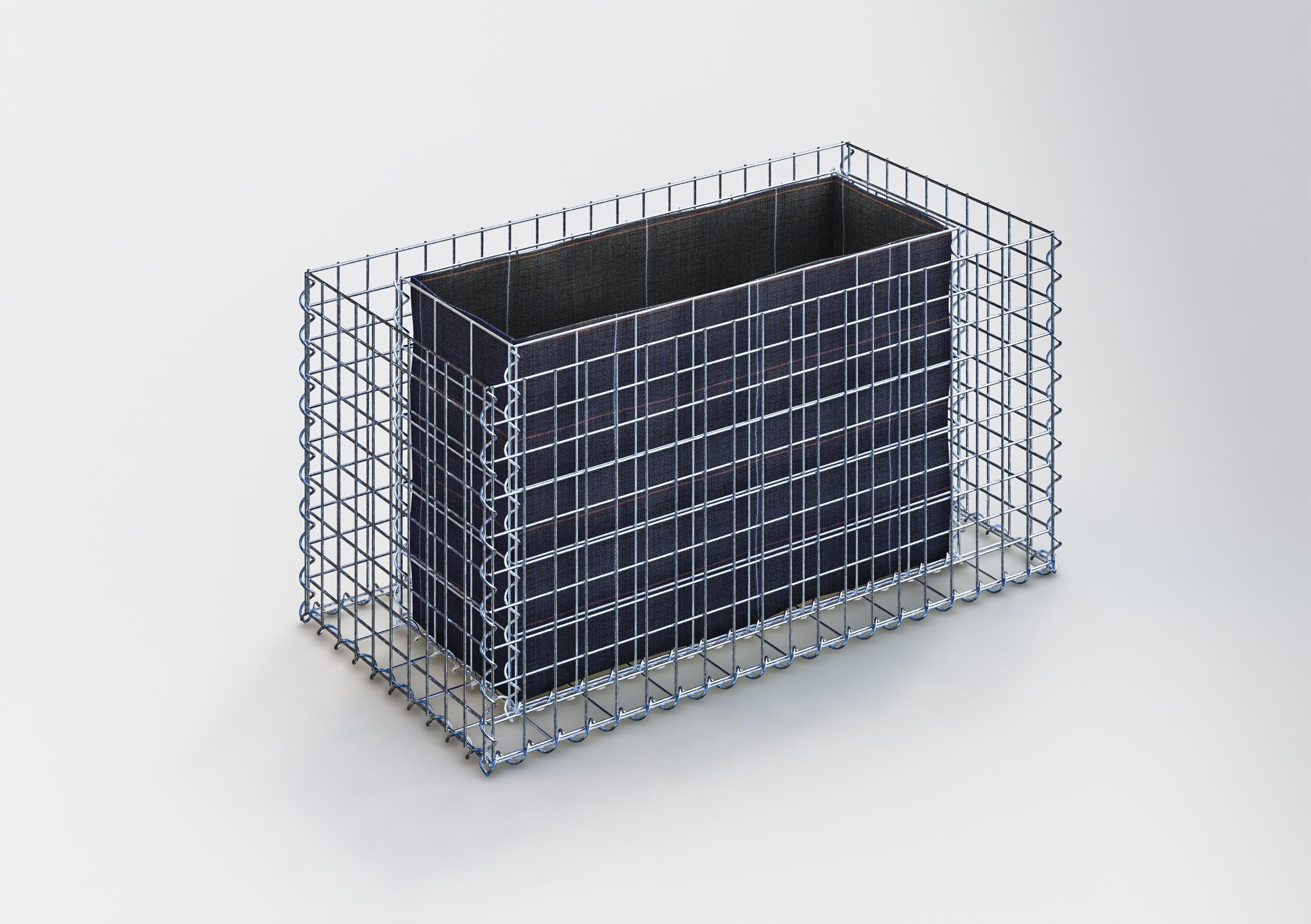 Højbed firkantet 100 cm x 50 cm x 50 cm (L x H x D), maskestørrelse 5 x 5 cm, vægtykkelse 10 cm