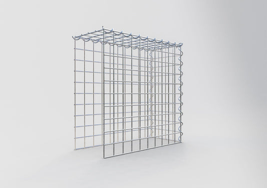 Gabbione aggiuntivo tipo 4 50 cm x 50 cm x 20 cm (L x H x P), dimensione maglia 5 cm x 5 cm, a spirale