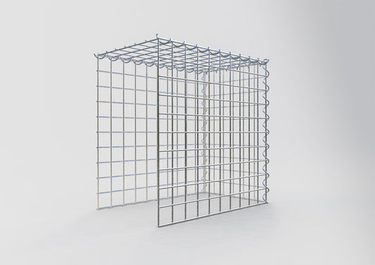 Gabbione aggiuntivo tipo 4 50 cm x 50 cm x 30 cm (L x H x P), dimensione maglia 5 cm x 5 cm, a spirale