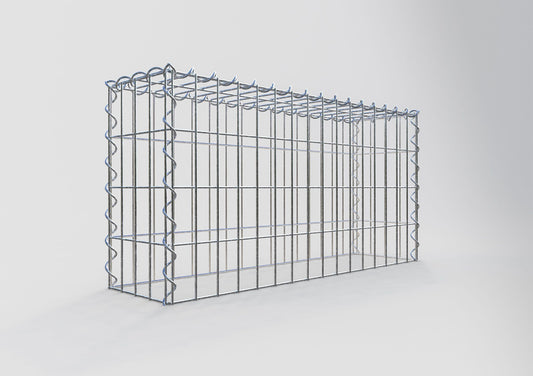 Add-on schanskorf type 3 80 cm x 40 cm x 20 cm (L x H x D), maaswijdte 5 cm x 10 cm, spiraalvormig