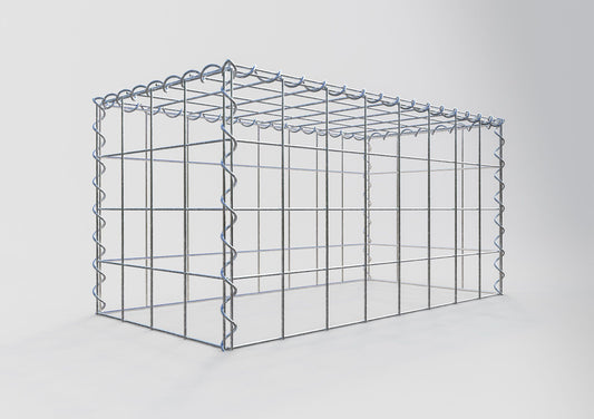 Add-on schanskorf type 3 80 cm x 40 cm x 40 cm (L x H x D), maaswijdte 10 cm x 10 cm, spiraal