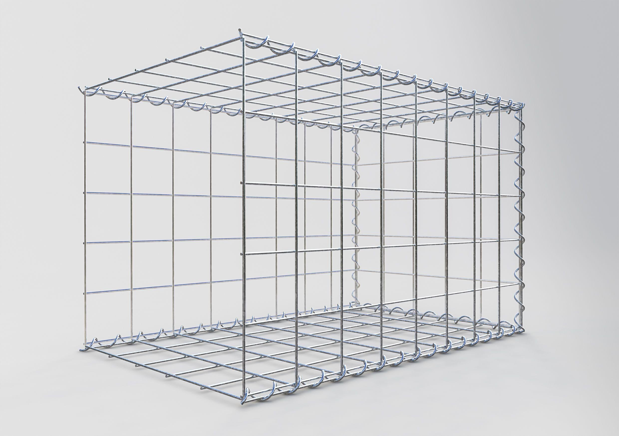 Add-on schanskorf type 2 80 cm x 50 cm x 50 cm (L x H x D), maaswijdte 10 cm x 10 cm, spiraal