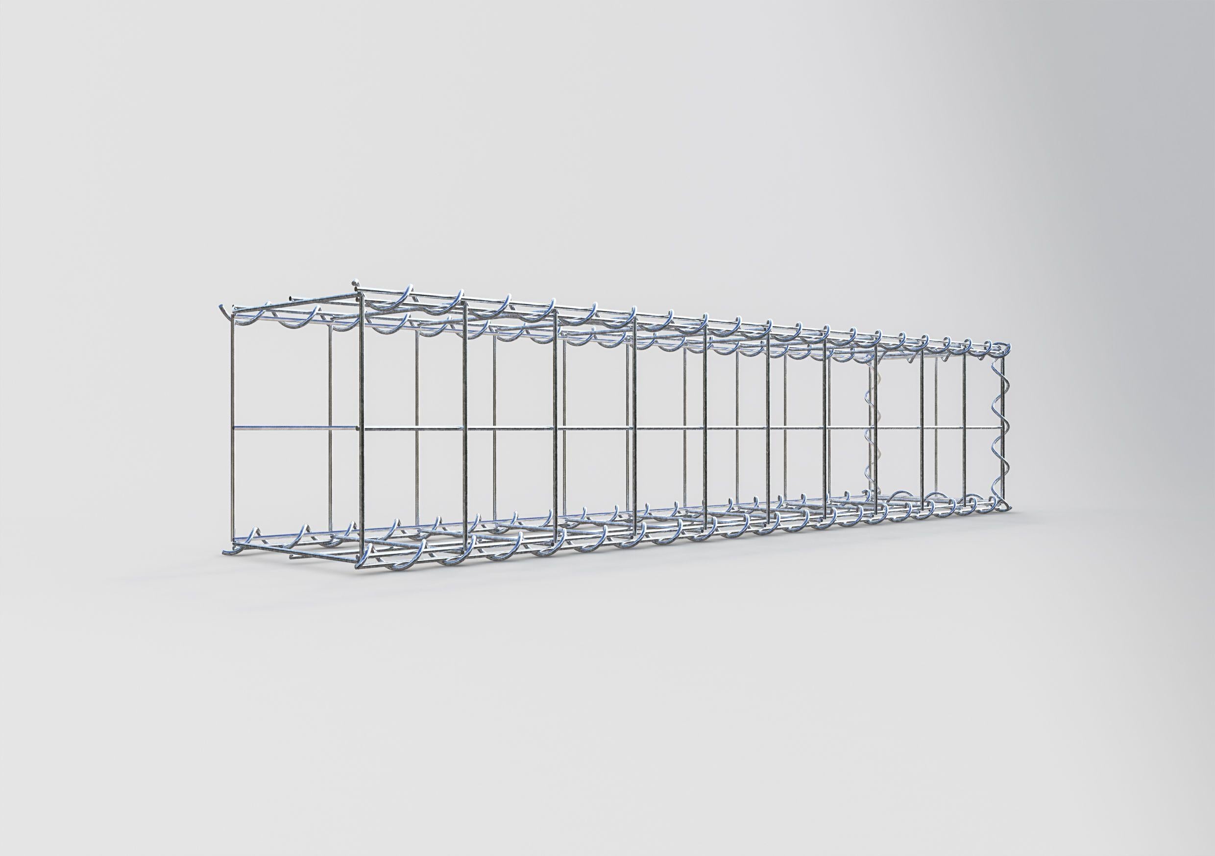 Gabbione aggiuntivo tipo 2 100 cm x 20 cm x 20 cm (L x A x P), maglia 10 cm x 10 cm, spirale