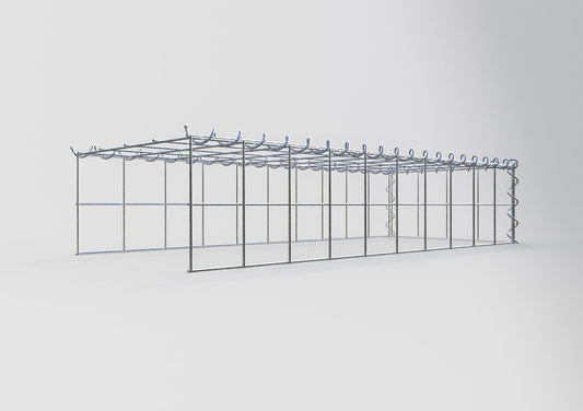 Gabion rapporté type 4 100 cm x 20 cm x 40 cm (L x H x P), mailles 10 cm x 10 cm, spirale