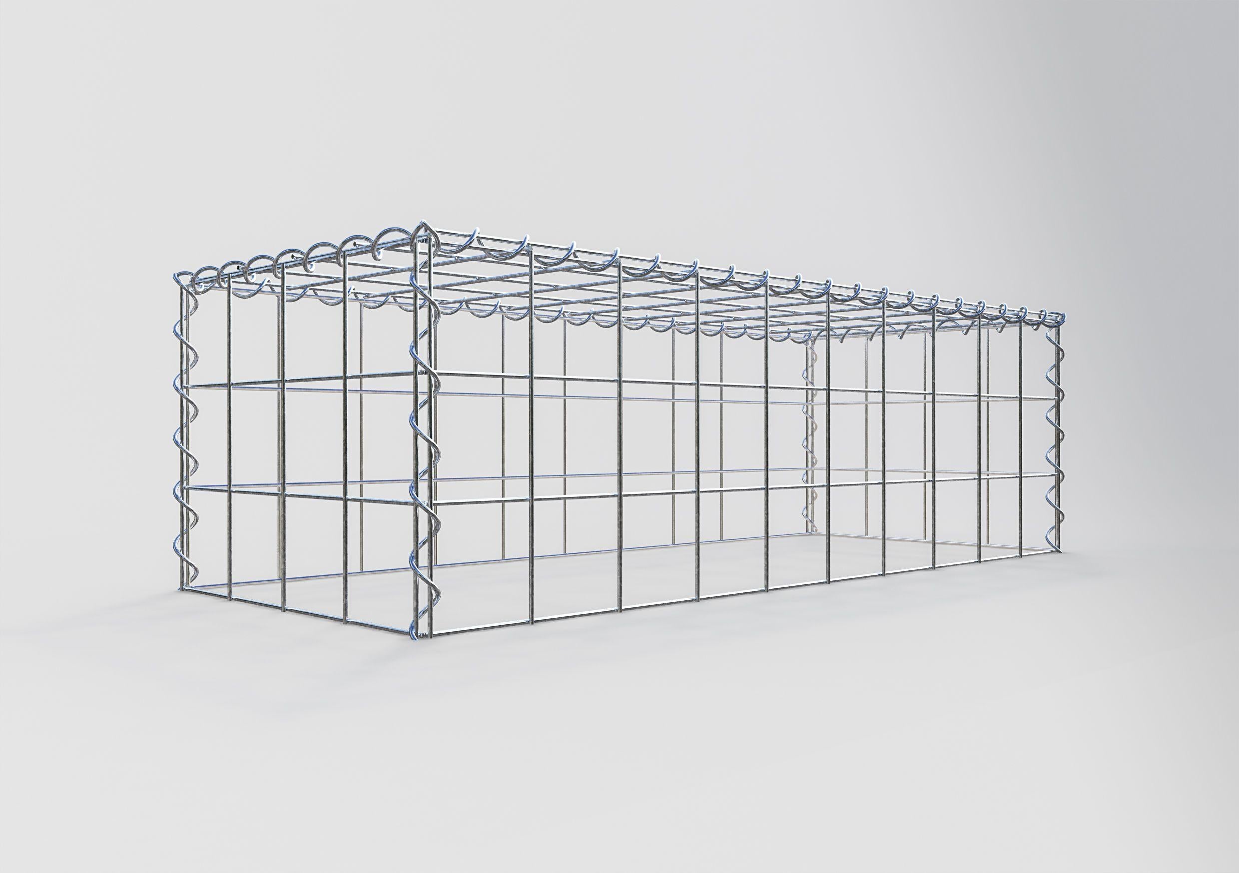 Gavión complementario tipo 3 100 cm x 30 cm x 40 cm (L x A x P), malla 10 cm x 10 cm, espiral