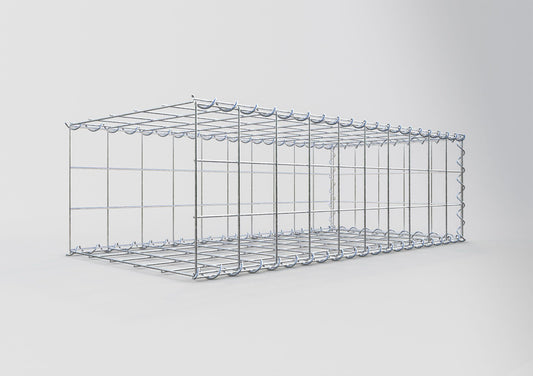 Extra gabion typ 2 100 cm x 30 cm x 50 cm (L x H x D), maskstorlek 10 cm x 10 cm, spiral