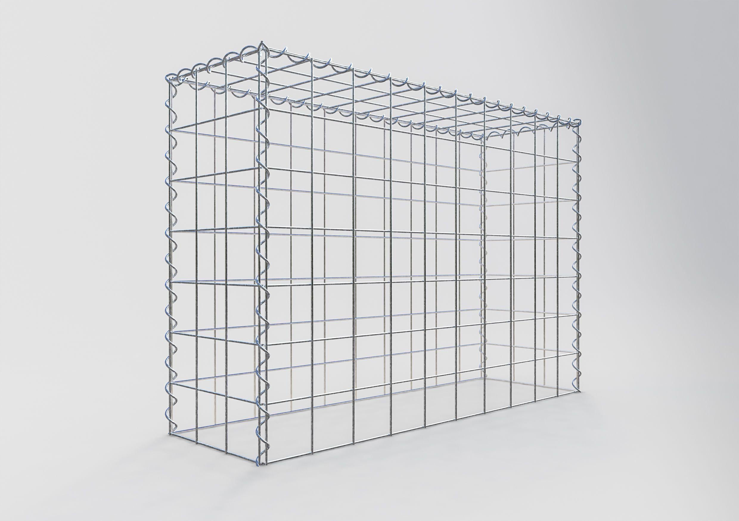 Grown-on gabion type 3 100 cm x 70 cm x 30 cm (L x H x D), mesh size 10 cm x 10 cm, spiral