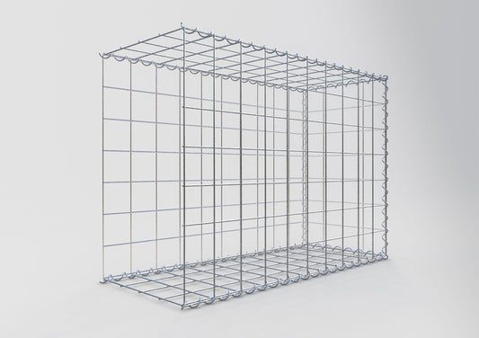 Add-on schanskorf type 2 100 cm x 70 cm x 40 cm (L x H x D), maaswijdte 10 cm x 10 cm, spiraal