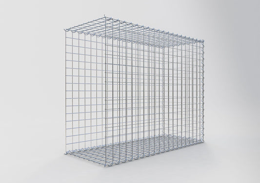 Gabion rapporté type 2 100 cm x 80 cm x 40 cm (L x H x P), mailles 5 cm x 5 cm, spirale