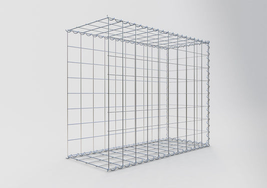 Gabion rapporté type 2 100 cm x 80 cm x 40 cm (L x H x P), mailles 10 cm x 10 cm, spirale
