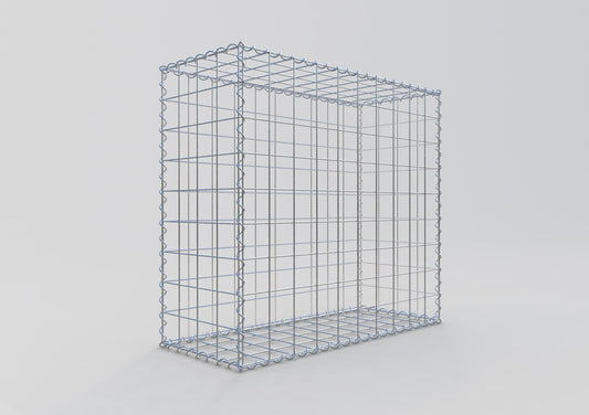 Gabion 100 cm x 90 cm x 40 cm (L x H x D), maskestørrelse 10 cm x 10 cm, spiral