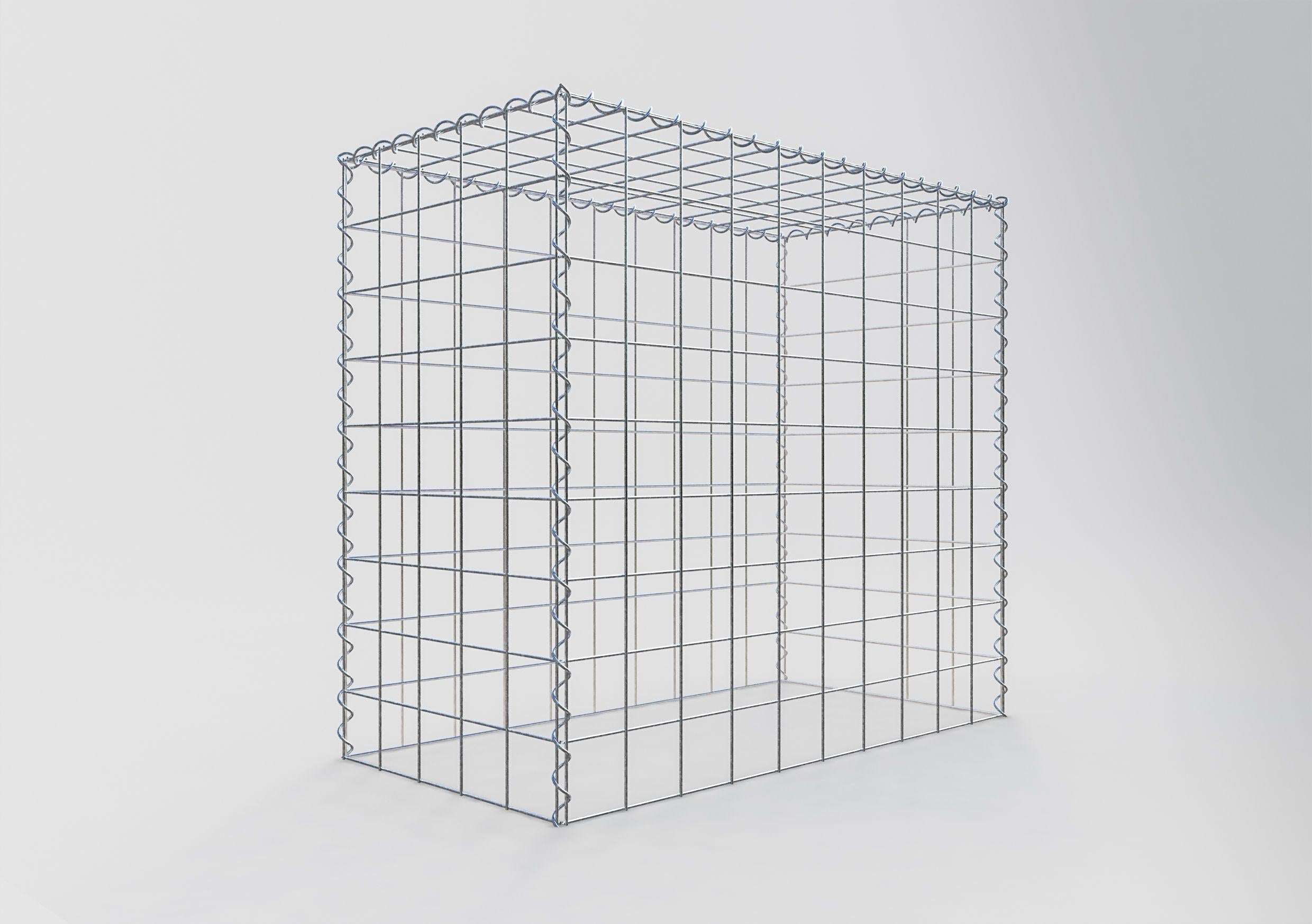 Add-on schanskorf type 3 100 cm x 90 cm x 50 cm (L x H x D), maaswijdte 10 cm x 10 cm, spiraal