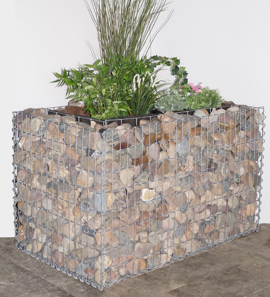 Højbed firkantet 170 cm x 60 cm x 60 cm (L x H x D), maskestørrelse 5 x 10 cm, vægtykkelse 10 cm