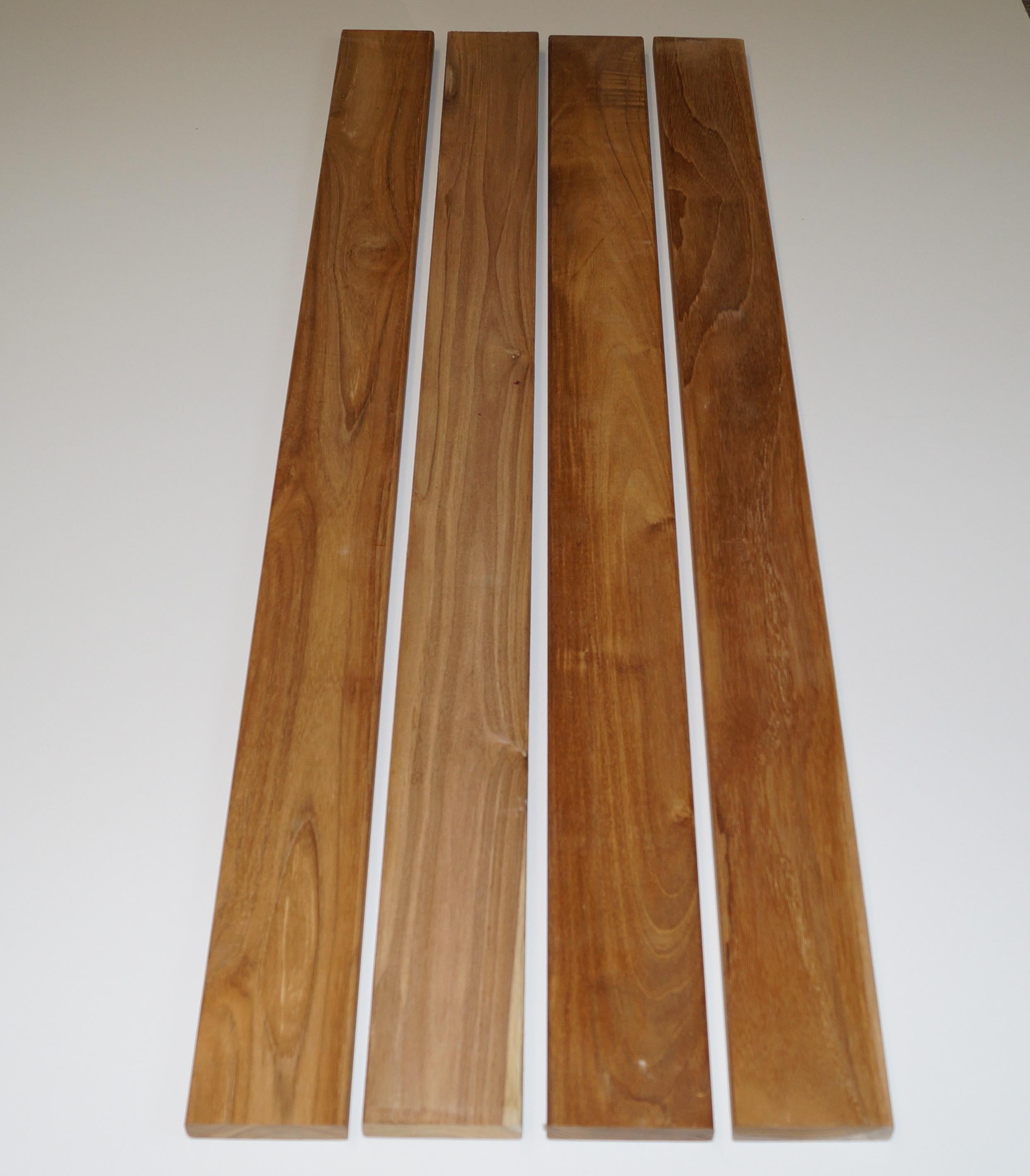 Tuinbank 102 x 50 x 32 cm TEAK MW 5 x 5 cm, thermisch verzinkt