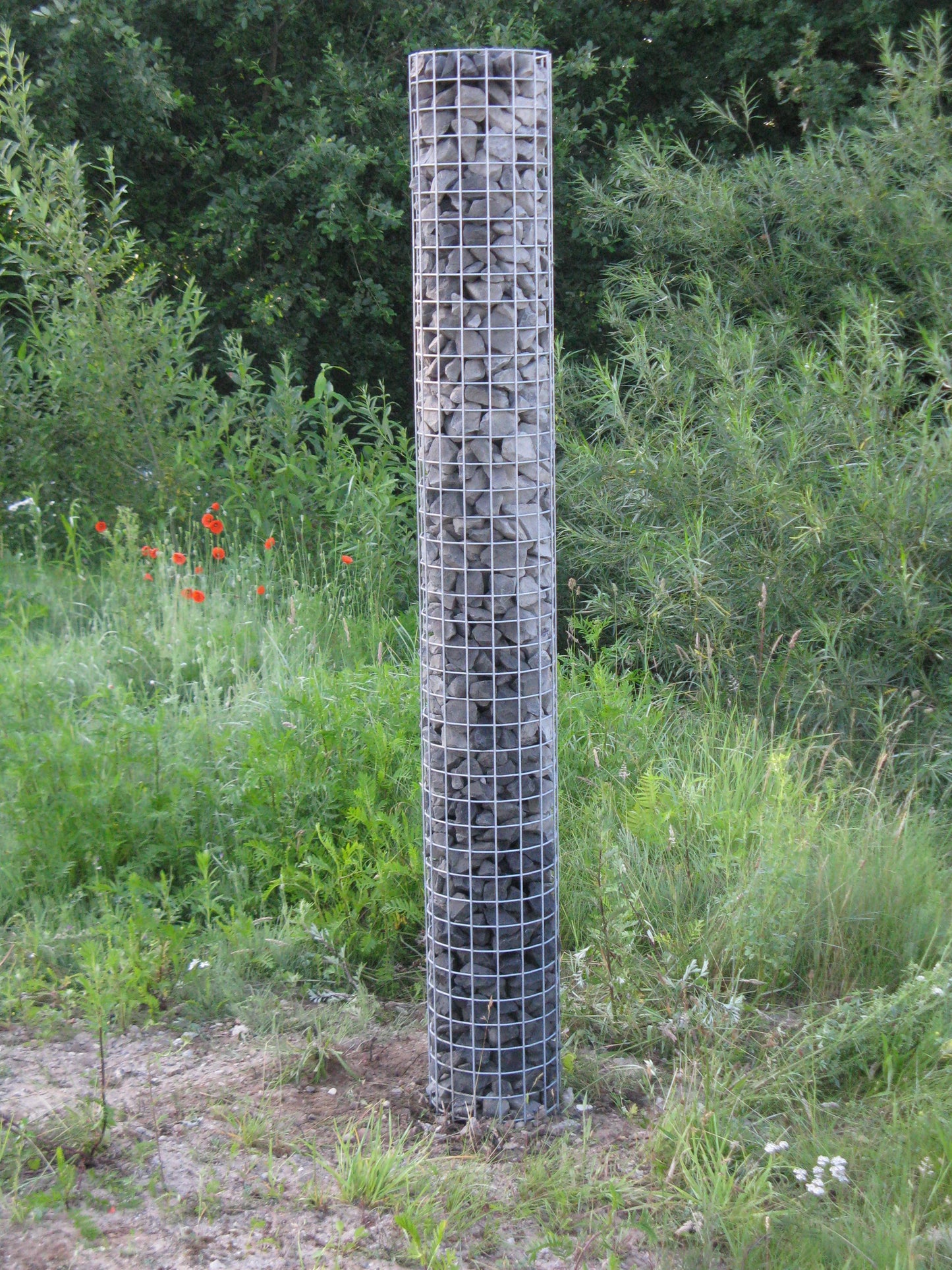 Gabionsøjle diameter 37 cm MW 5 x 5 cm rund