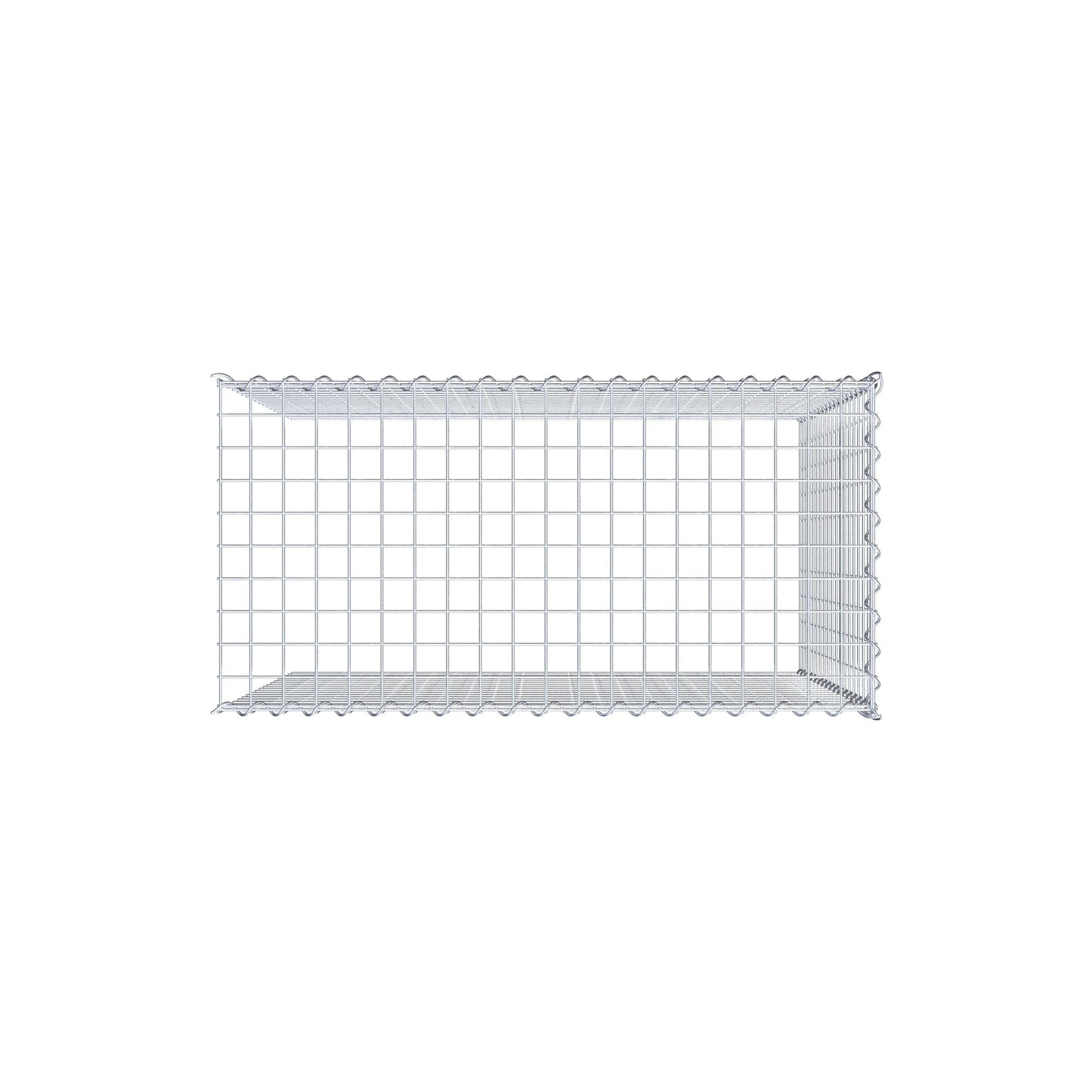 Extra gabion typ 4 100 cm x 90 cm x 50 cm (L x H x D), maskstorlek 5 cm x 5 cm, spiral