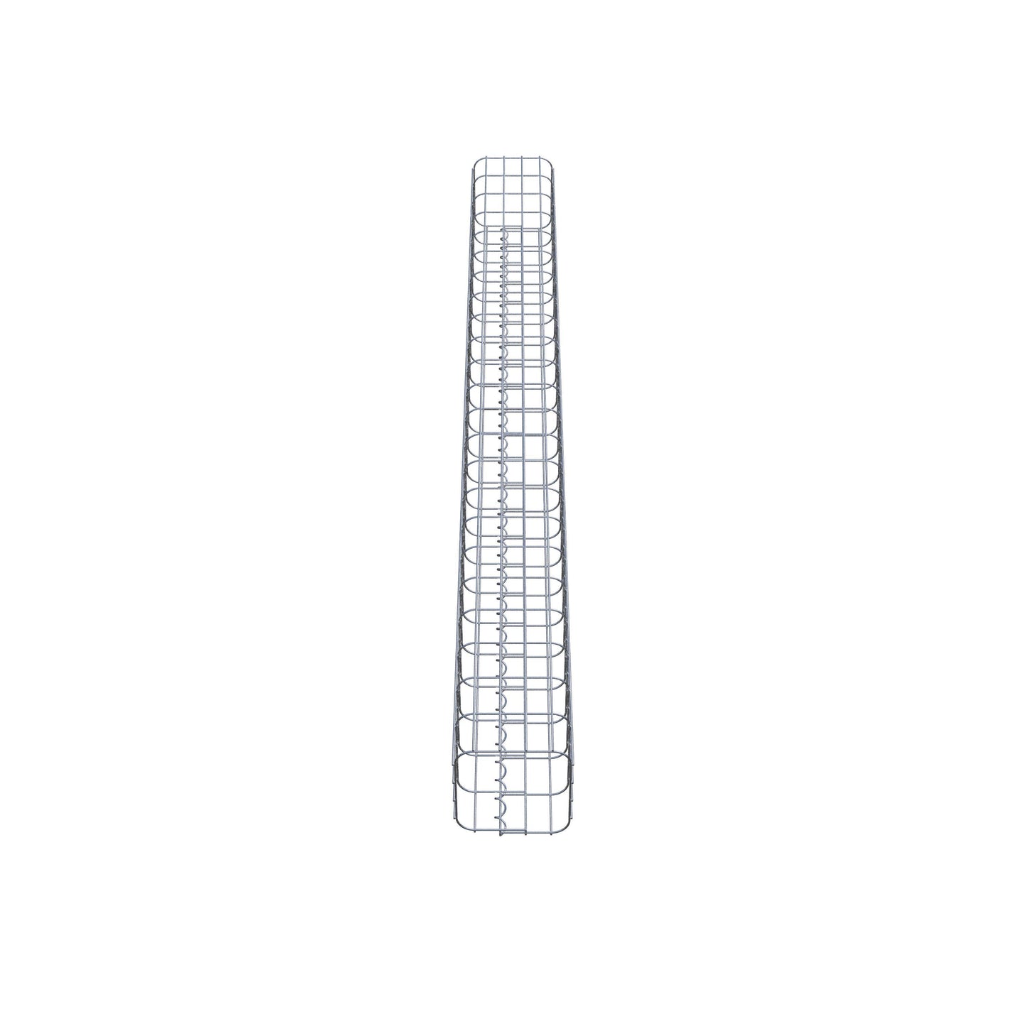 Colonna di gabbioni, quadrata 22 cm x 22 cm, alta 230 cm, MW 5 cm x 10 cm