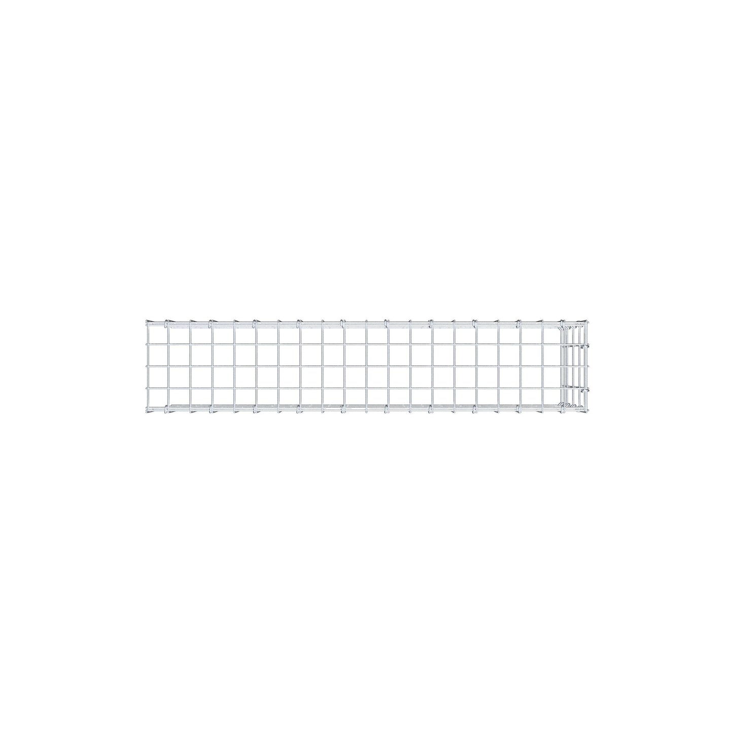 Anbaugabione Typ 4 100 cm x 40 cm x 20 cm (L x H x T), Maschenweite 5 cm x 10 cm, C-Ring