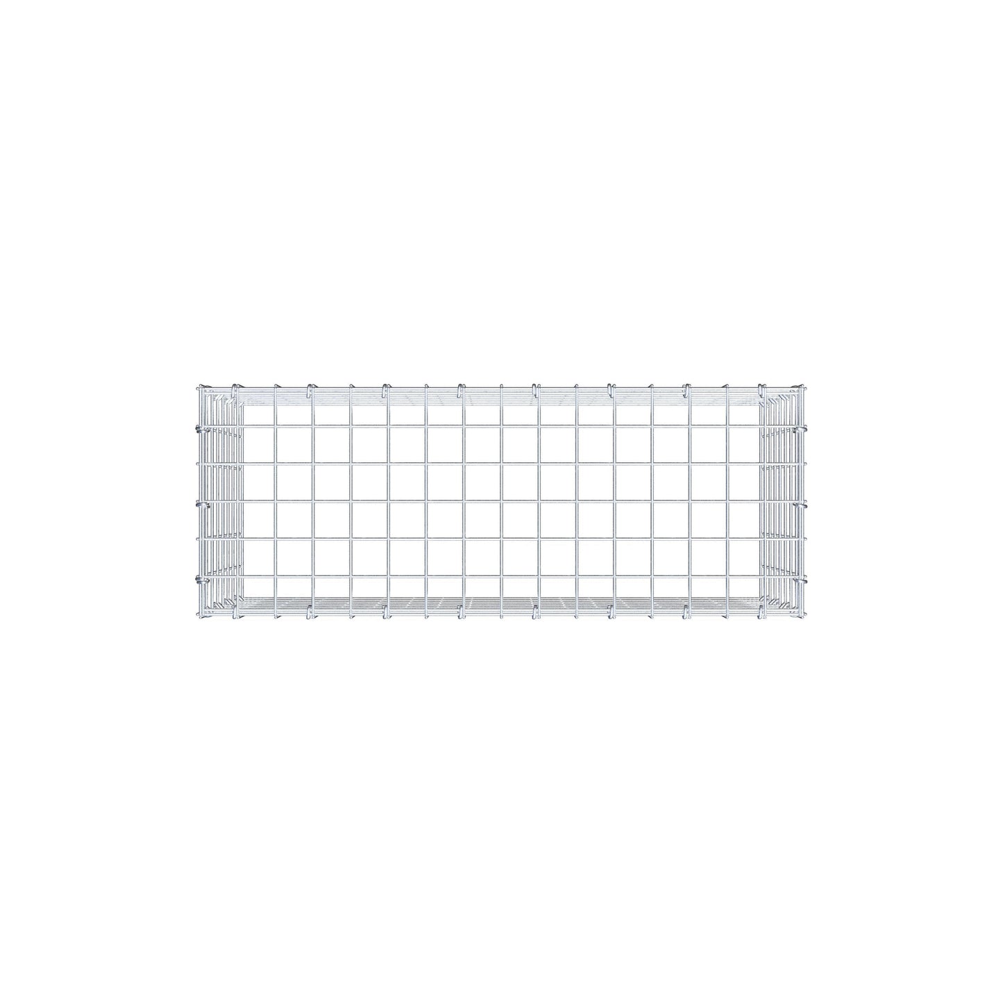 Mounted gabion type 3 80 cm x 40 cm x 30 cm (L x H x D), mesh size 5 cm x 5 cm, C-ring