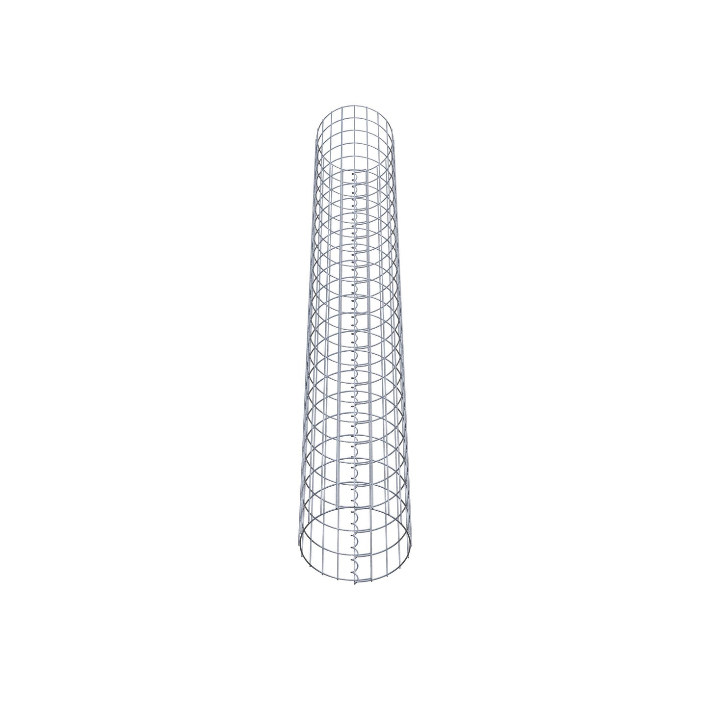 Gabionensäule rund 32 cm Durchmesser, 230 cm Höhe, Maschenweite 5 cm x 10 cm