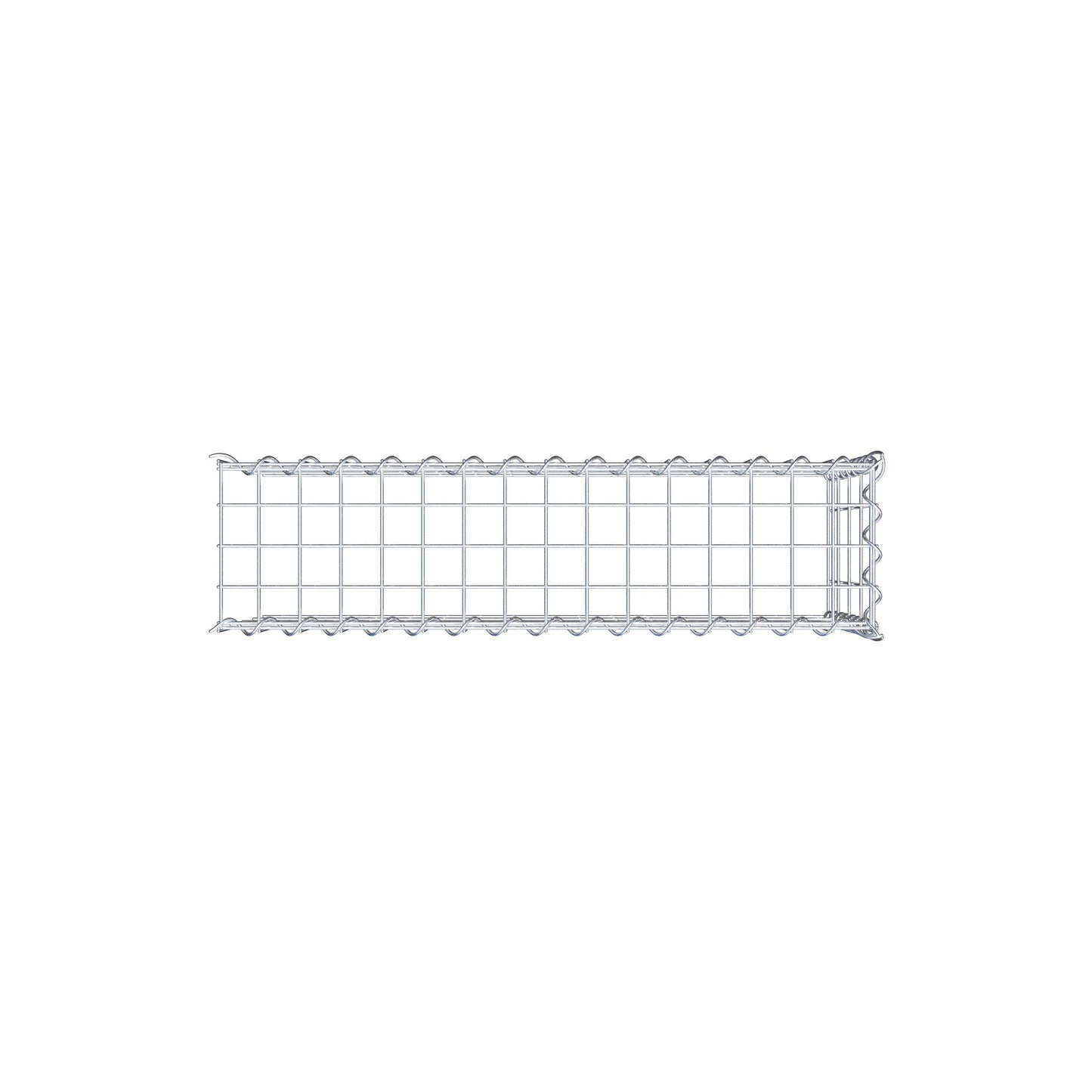 Anbaugabione Typ 4 80 cm x 40 cm x 20 cm (L x H x T), Maschenweite 5 cm x 10 cm, Spirale