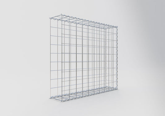 Grown-on gabion type 2 100 cm x 90 cm x 20 cm (L x H x D), mesh size 10 cm x 10 cm, spiral