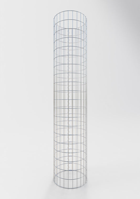 Gabionpelare rund 42 cm diameter, 200 cm höjd, maskstorlek 5 cm x 10 cm