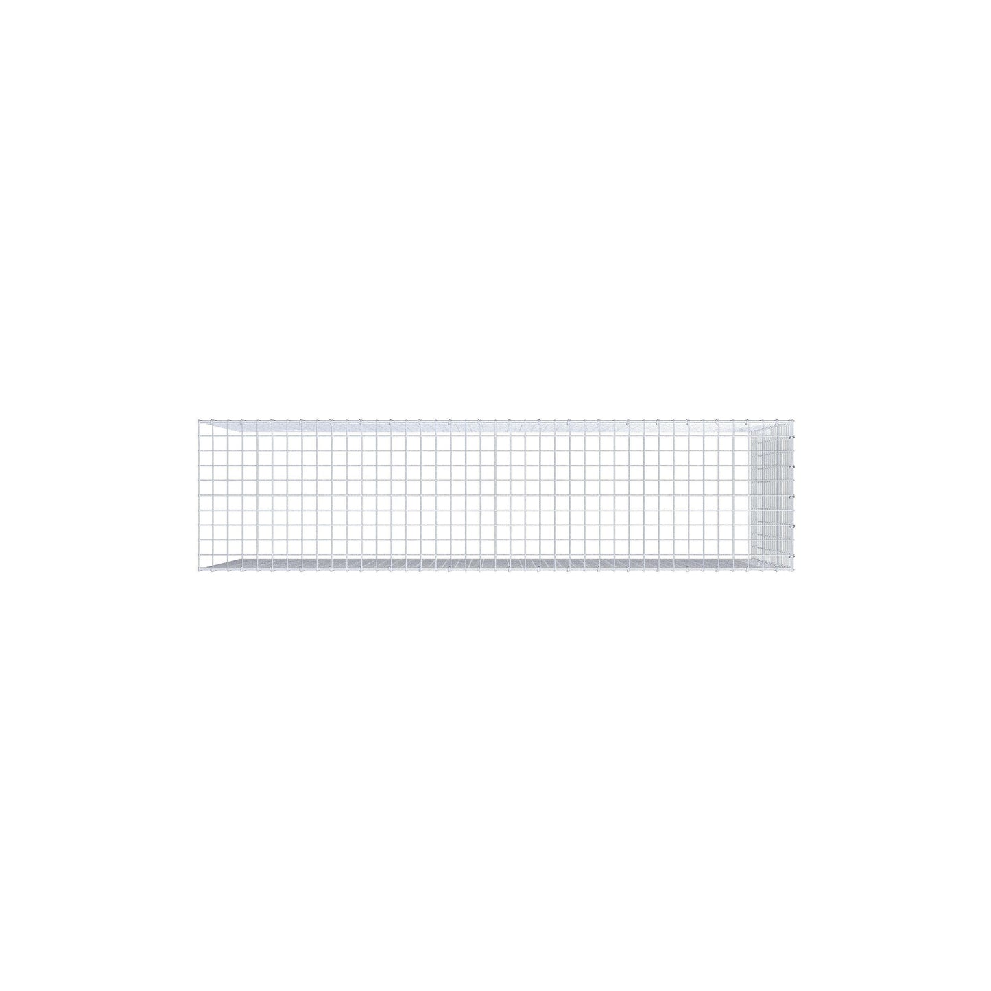 Monteret gabion type 4 200 cm x 100 cm x 50 cm (L x H x D), maskestørrelse 5 cm x 5 cm, C-ring