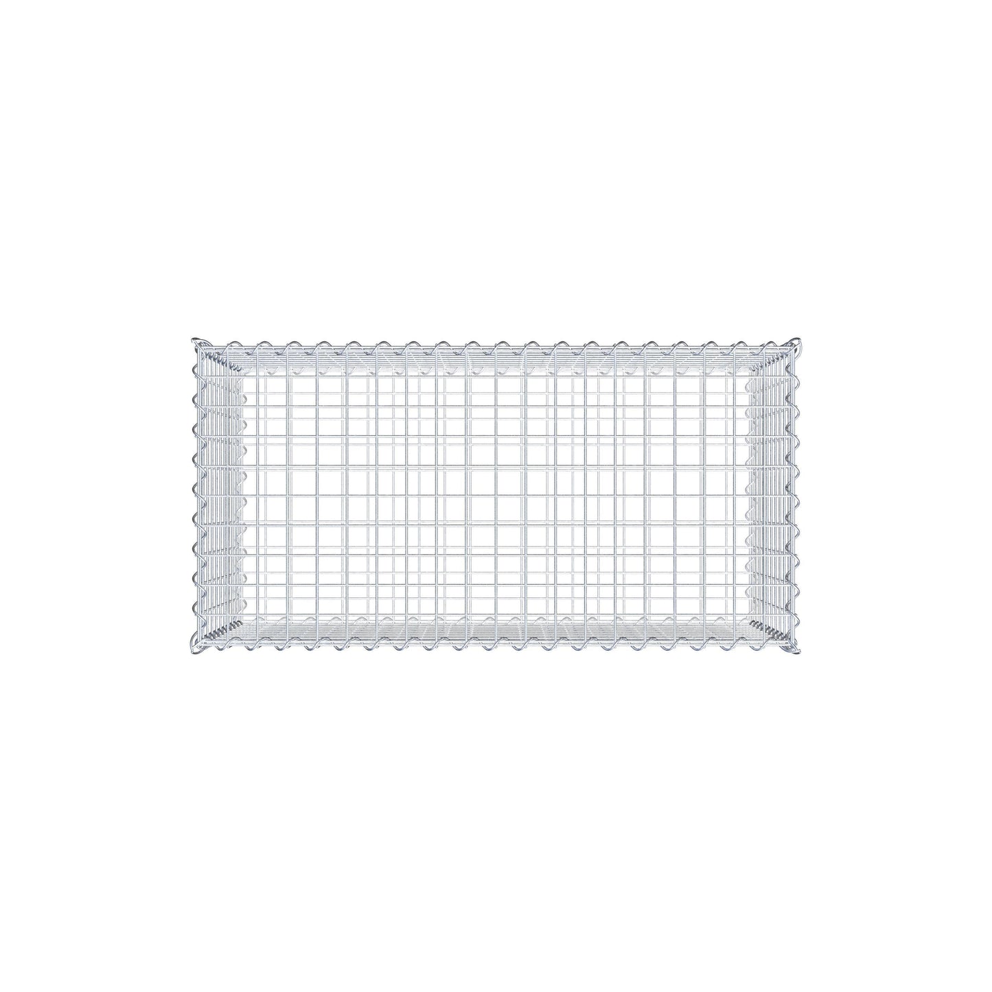 Juego de 2 gaviones de 100 cm x 50 cm x 50 cm (largo x alto x fondo), malla de 5 x 5 cm, en espiral