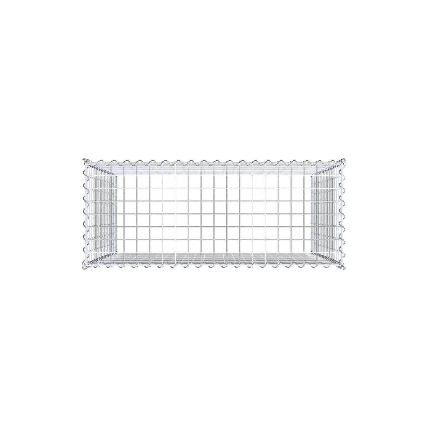 Add-on schanskorf type 3 100 cm x 100 cm x 40 cm (L x H x D), maaswijdte 5 cm x 5 cm, spiraalvormig