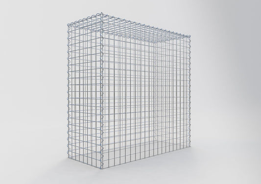 Anbaugabione Typ 3 100 cm x 100 cm x 40 cm (L x H x T), Maschenweite 5 cm x 5 cm, Spirale