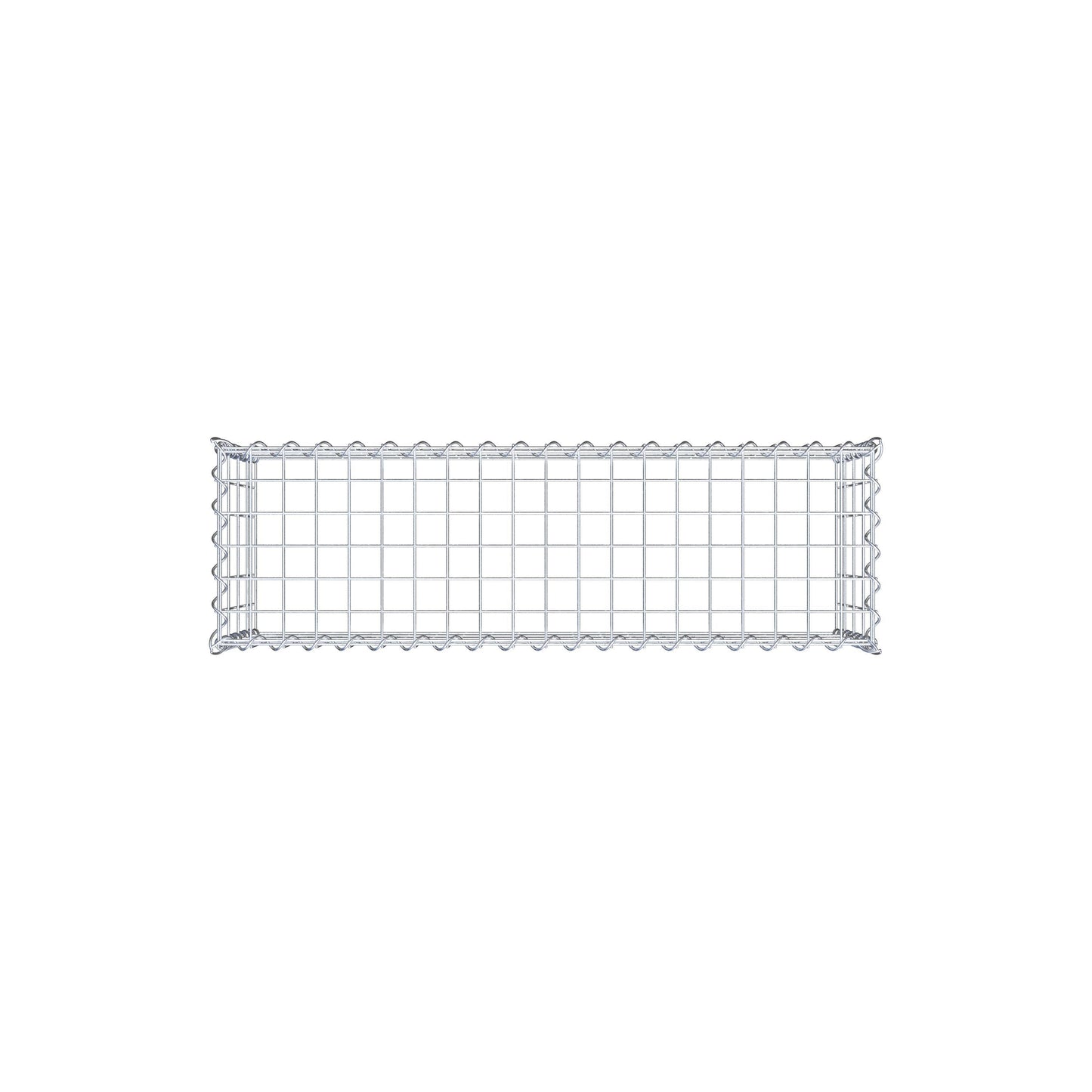 Grown-on gabion type 3 100 cm x 40 cm x 30 cm (L x H x D), mesh size 5 cm x 10 cm, spiral