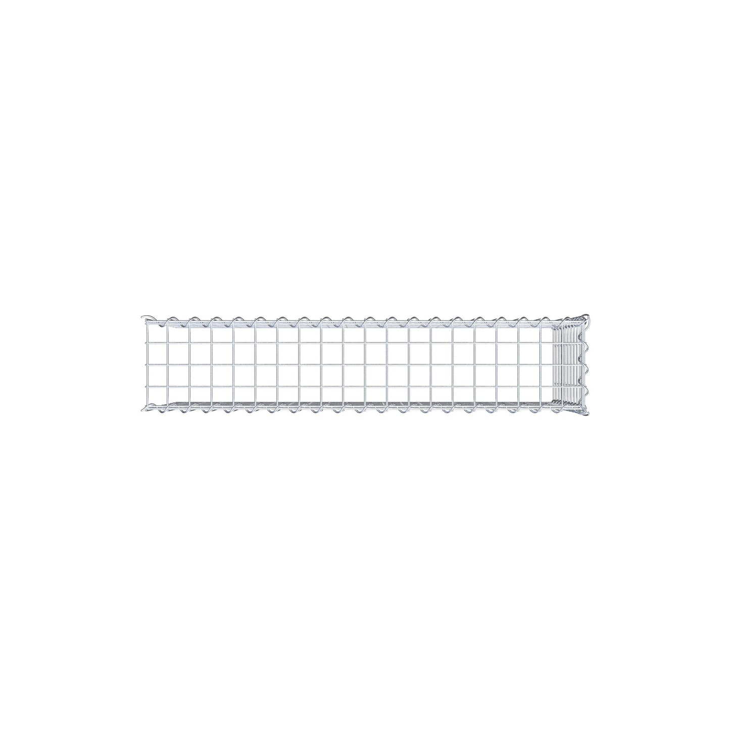 Gabbione aggiuntivo tipo 4 100 cm x 50 cm x 20 cm (L x H x P), dimensione maglia 5 cm x 5 cm, a spirale