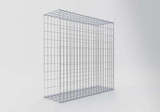 Gabion rapporté type 2 100 cm x 100 cm x 30 cm (L x H x P), mailles 5 cm x 10 cm, spirale