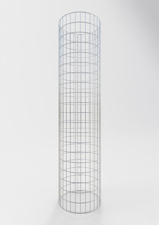 Gabionpelare rund 47 cm diameter, 200 cm höjd, maskstorlek 5 cm x 10 cm