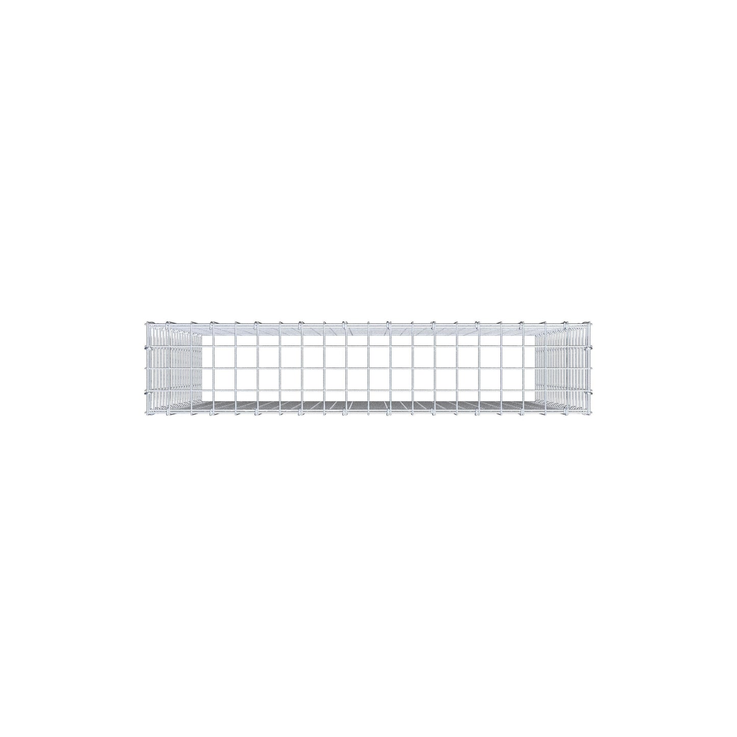 Mounted gabion type 3 100 cm x 100 cm x 20 cm (L x H x D), mesh size 5 cm x 5 cm, C-ring