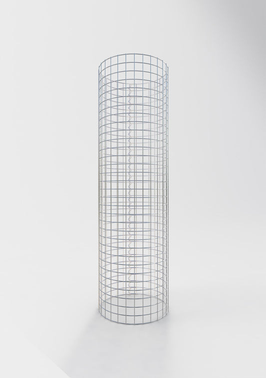 Columna de gaviones redonda 47 cm de diámetro, 160 cm de altura, malla 5 cm x 5 cm
