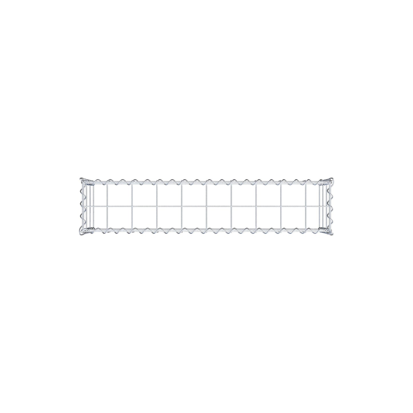 Grown-on gabion type 3 100 cm x 30 cm x 20 cm (L x H x D), mesh size 10 cm x 10 cm, spiral
