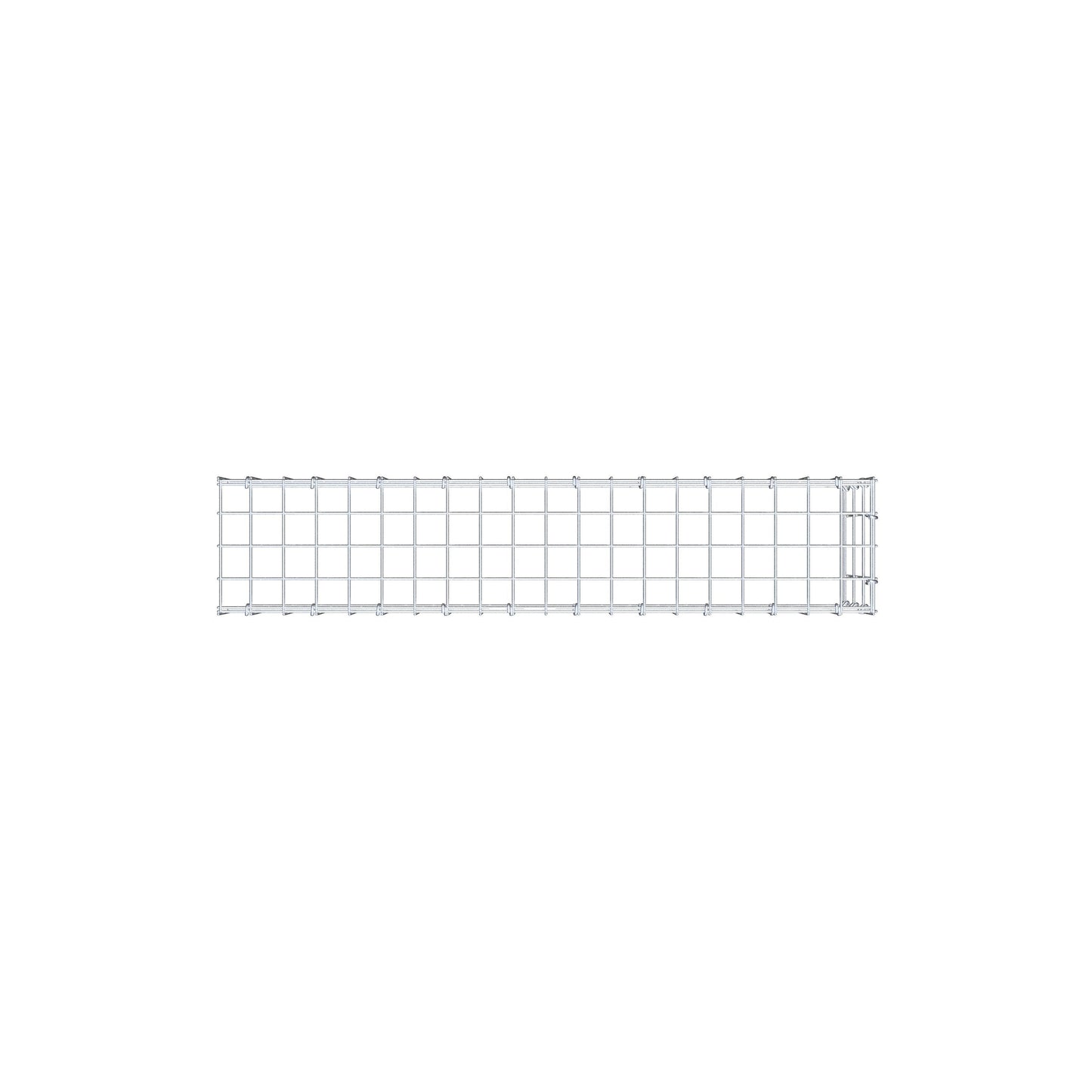 Anbaugabione Typ 4 100 cm x 30 cm x 20 cm (L x H x T), Maschenweite 5 cm x 10 cm, C-Ring