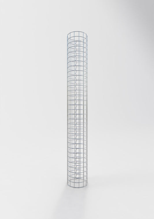 Gabionpelare rund 22 cm diameter, 160 cm höjd, maskstorlek 5 cm x 5 cm