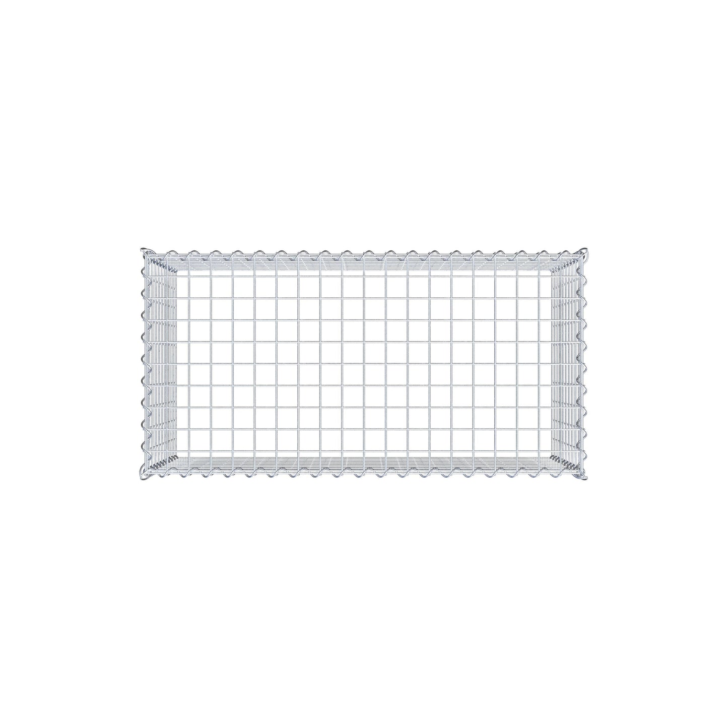 Aangegroeide schanskorf type 3 100 cm x 50 cm x 50 cm (L x H x D), maaswijdte 5 cm x 5 cm, spiraal
