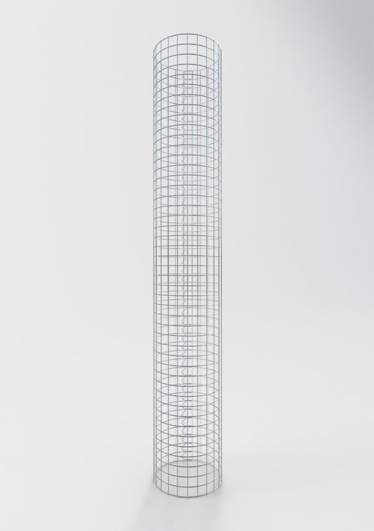 Gabionpelare rund 37 cm diameter, 230 cm höjd, maskstorlek 5 cm x 5 cm