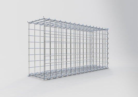 Anbaugabione Typ 2 80 cm x 40 cm x 20 cm (L x H x T), Maschenweite 5 cm x 5 cm, Spirale
