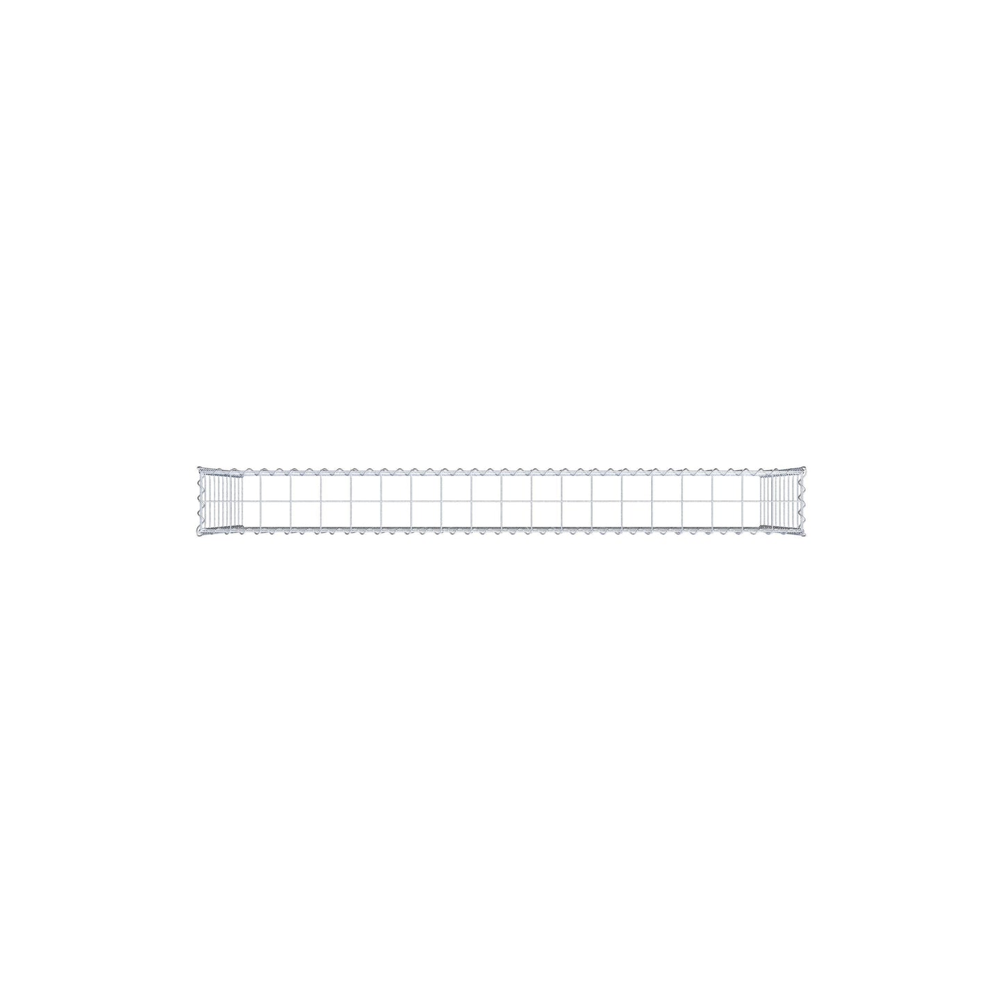 Grown-on gabion type 3 200 cm x 100 cm x 20 cm (L x H x D), mesh size 10 cm x 10 cm, spiral