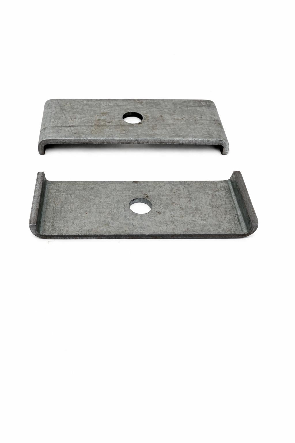 2x Befestigungsbleche verzinkt (22x60 mm) - Universal-Halterung für Gitter & Montage