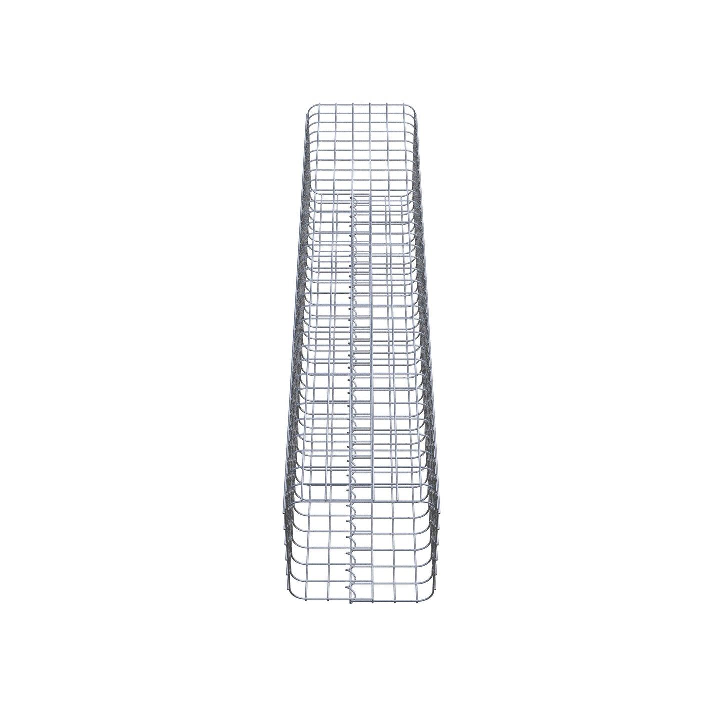 Colonna di gabbioni angolare 32 cm x 32 cm, altezza 160 cm, MW 5 cm x 5 cm
