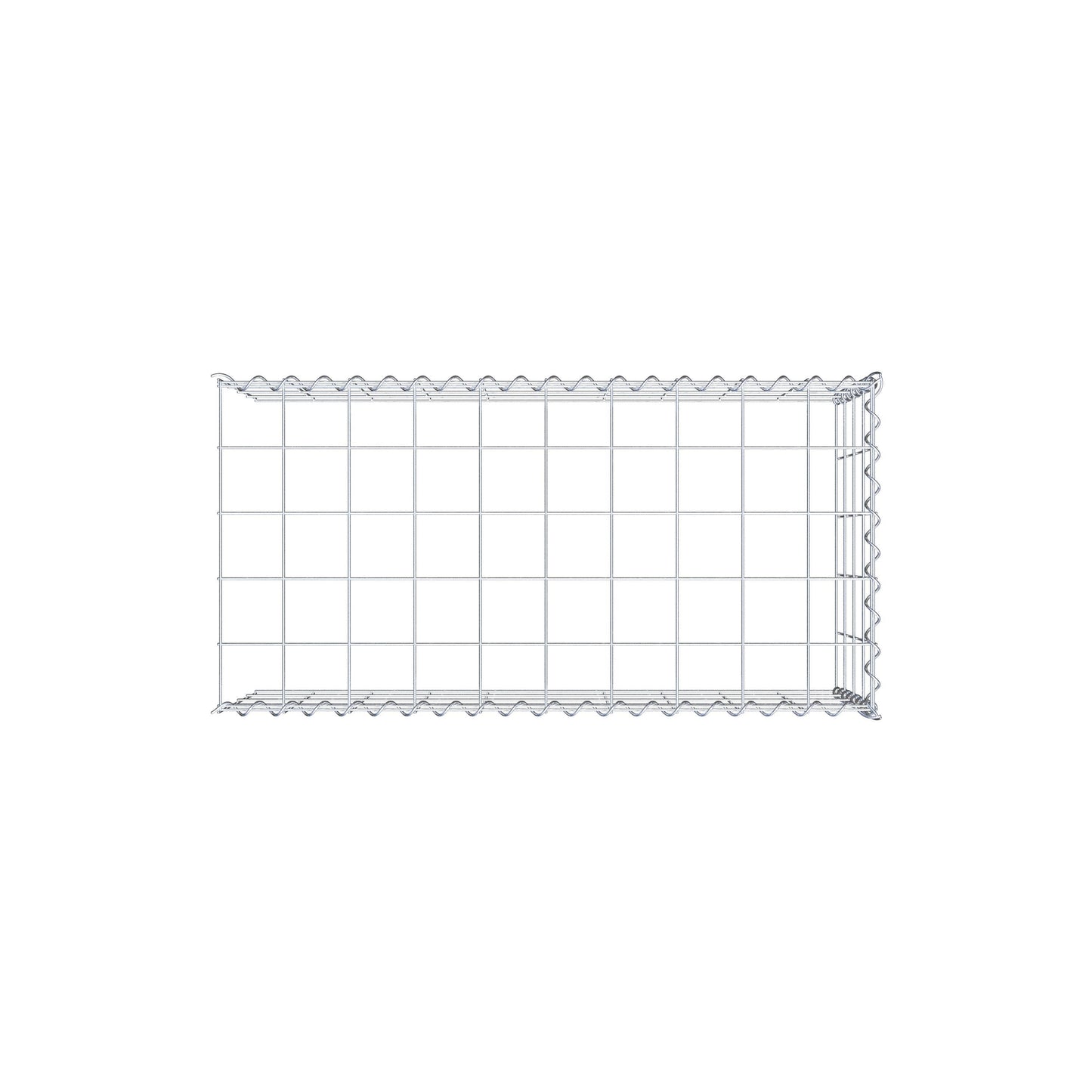 Add-on schanskorf type 4 100 cm x 40 cm x 50 cm (L x H x D), maaswijdte 10 cm x 10 cm, spiraal